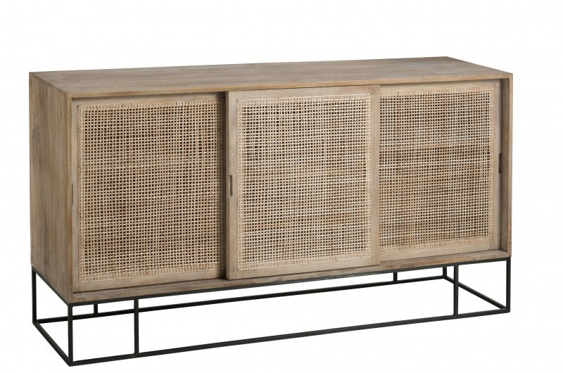 CABINET MANGO WOOD 3 SLIDING DOOR