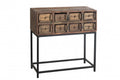 CONSOLE 8 DRAWER RECYCLED WOOD