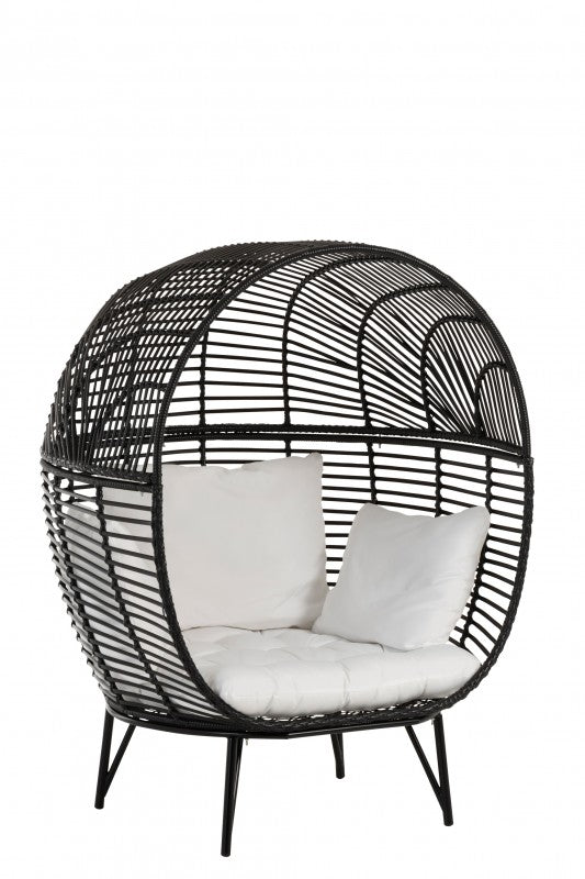 LOUNGE CHAIR BLACK WITH COUSHION