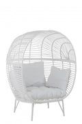 LOUNGE CHAIR WHITE WITH COUSHION