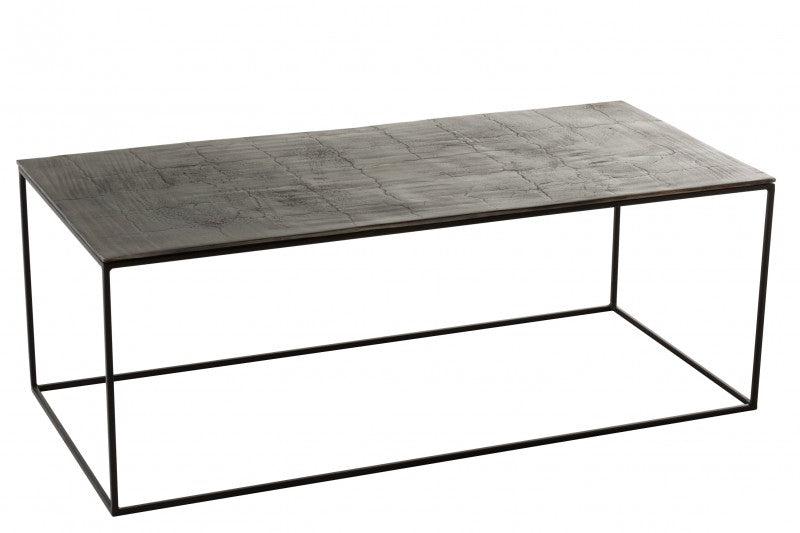METAL CAFE TABLE OXIDIZE ANTIQUE BLACK