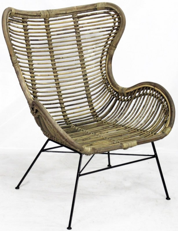 RATTAN ARMCHAIR VINTAGE LOOK