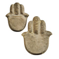 HAMSA TRAY HAMMERED SET OF 2