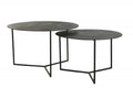 CAFE TABLE ANTIK LEAD METAL BLACK