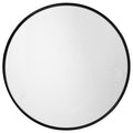 AZSIO ROUND MIRROR IRON FRAME LARGE BLACK