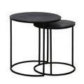 SIDE TABLE TLC METAL ANTIQUE SET OF 2