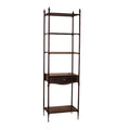 SHELF BLACK METAL WITH 1 DRAWER 186