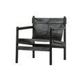 CAMP ARMCHAIR BLACK LEATHER