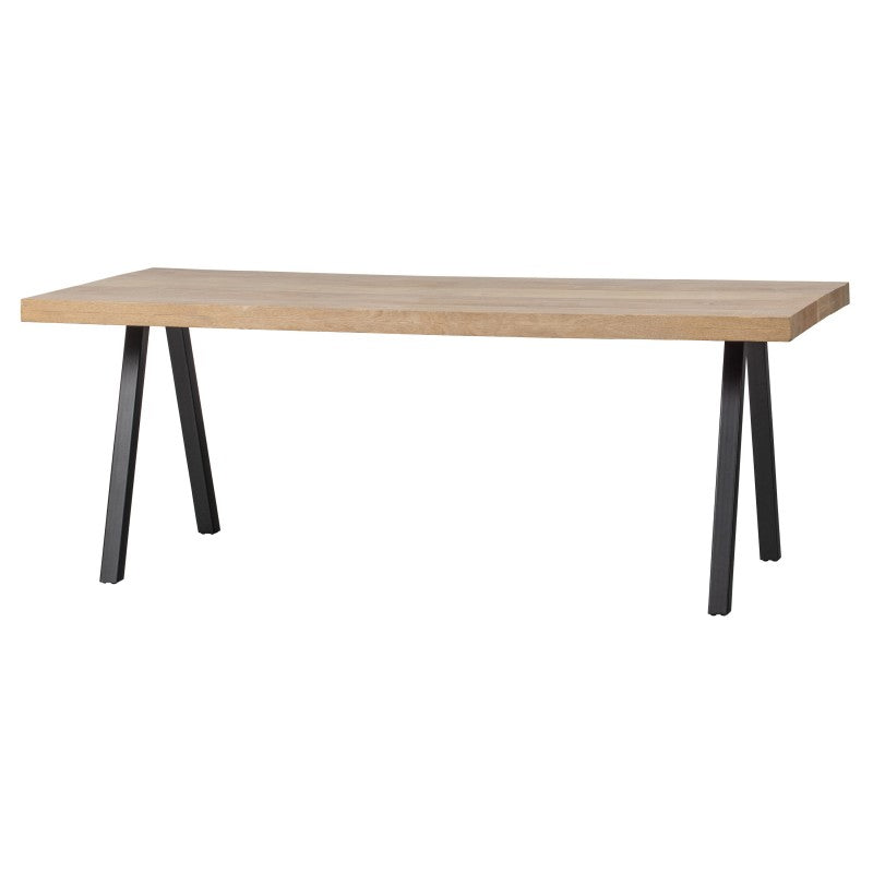 DINING TABLE MANGO WOOD METAL LEG 200