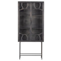 SEC GLASS DOOR BLACK METAL CABINET