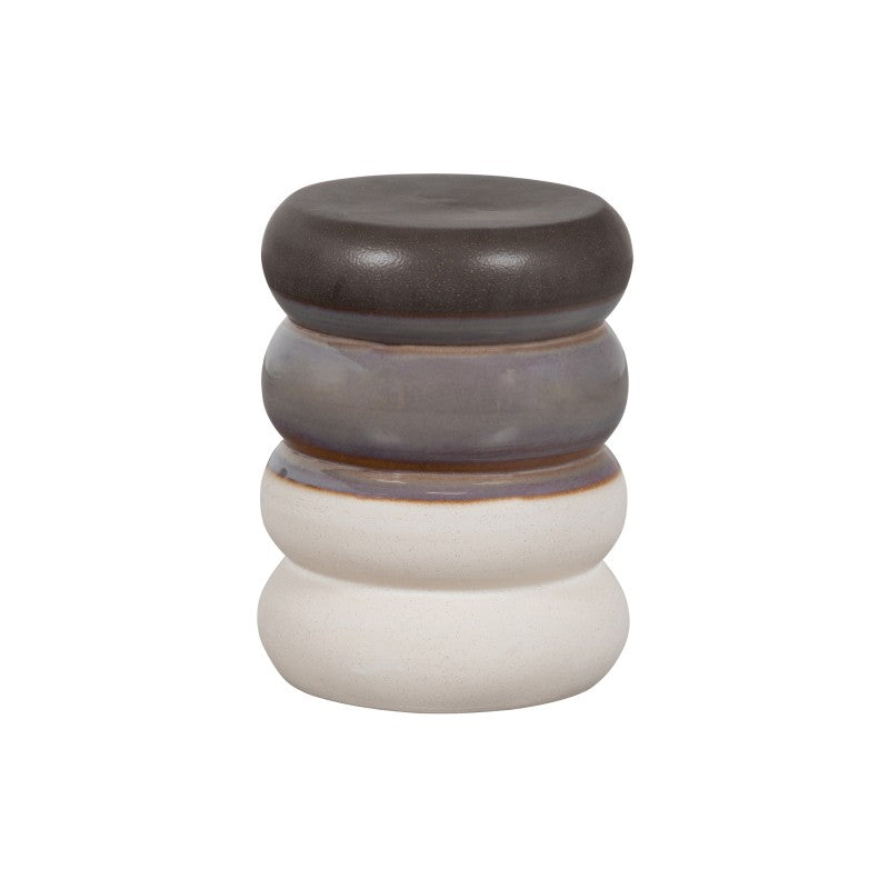 STOOL BOI GLAZED CREAMIC GREY