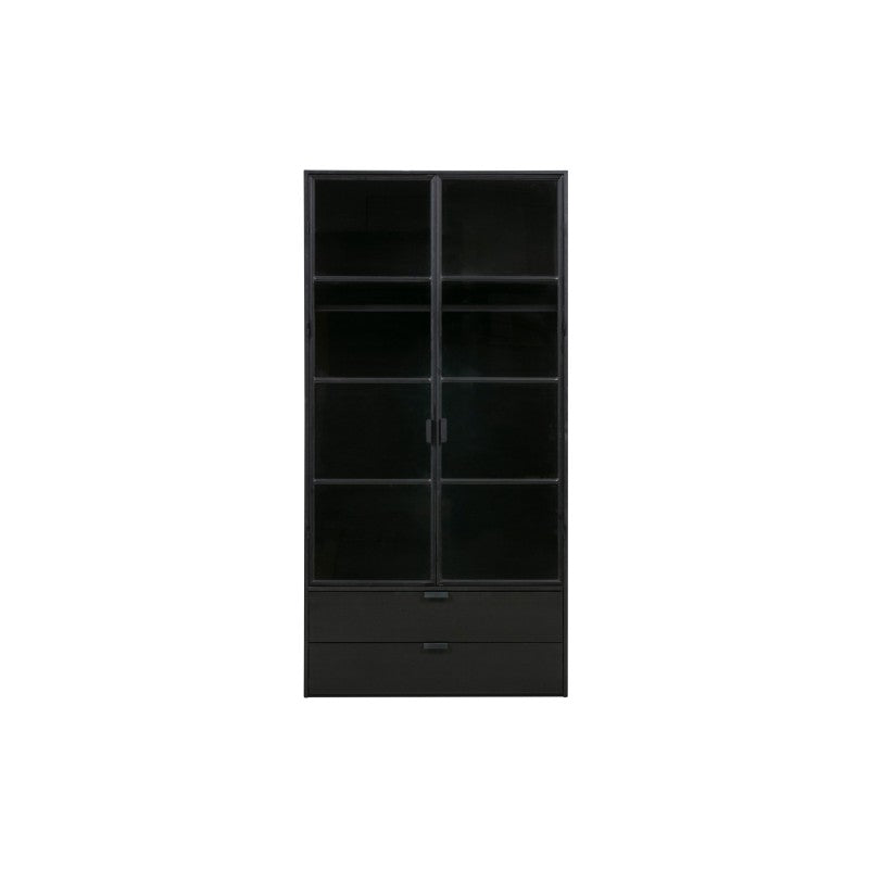 WARDROBE BLACK SMOKED GLASS DOOR