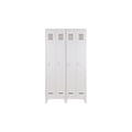WHITE LOFT CABINET 2DR