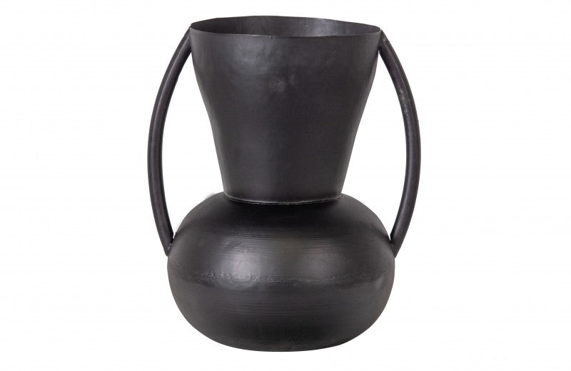 METAL VASE SEP BLACK