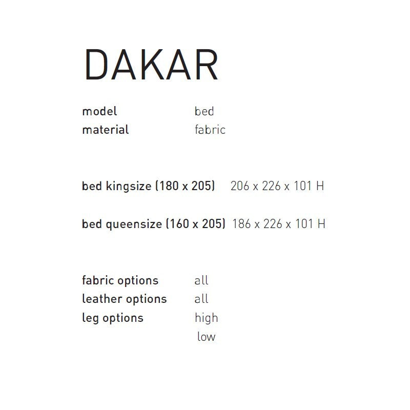 DAKAR BED FRAME - UNDER PRICING