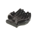 HANDS DECO BOWL BLACK CERAMIC