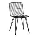 DINING CHAIR BLACK METAL WAND