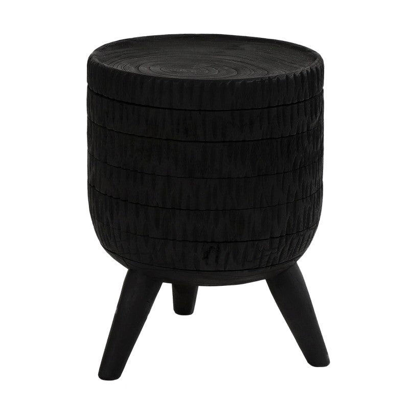 STOOL WIA WOOD BLACK