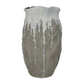 VASE SPILL LARGE NATURAL WHITE CERAMICS