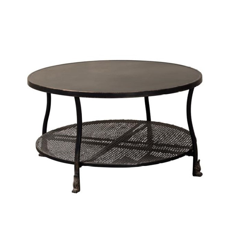 CAFE TABLE H MESHED METAL BLACK