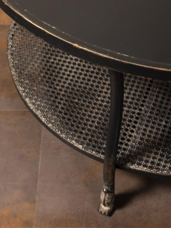 CAFE TABLE H MESHED METAL BLACK