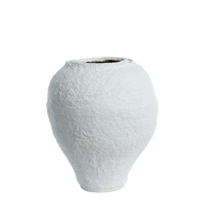 WHITE PAPER POT MEDIUM
