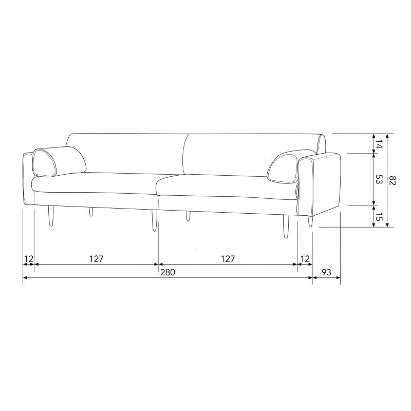 MZ280 SOFA ANTRACIT - PRICE ON REQUEST