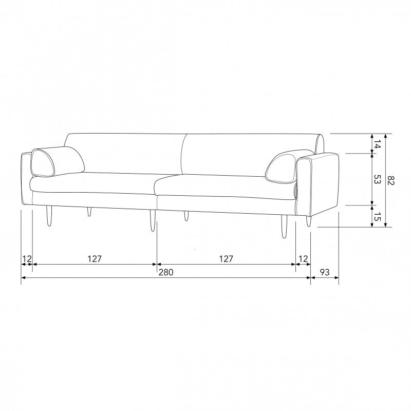 MZ280 SOFA SAND - PRICE ON REQUEST