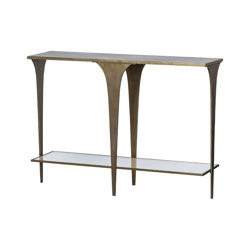 ARTD ANTIQUE BRASS CONSOLTABLE 140