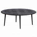 KARO BLACK BROWN METAL CAFETABLE 100