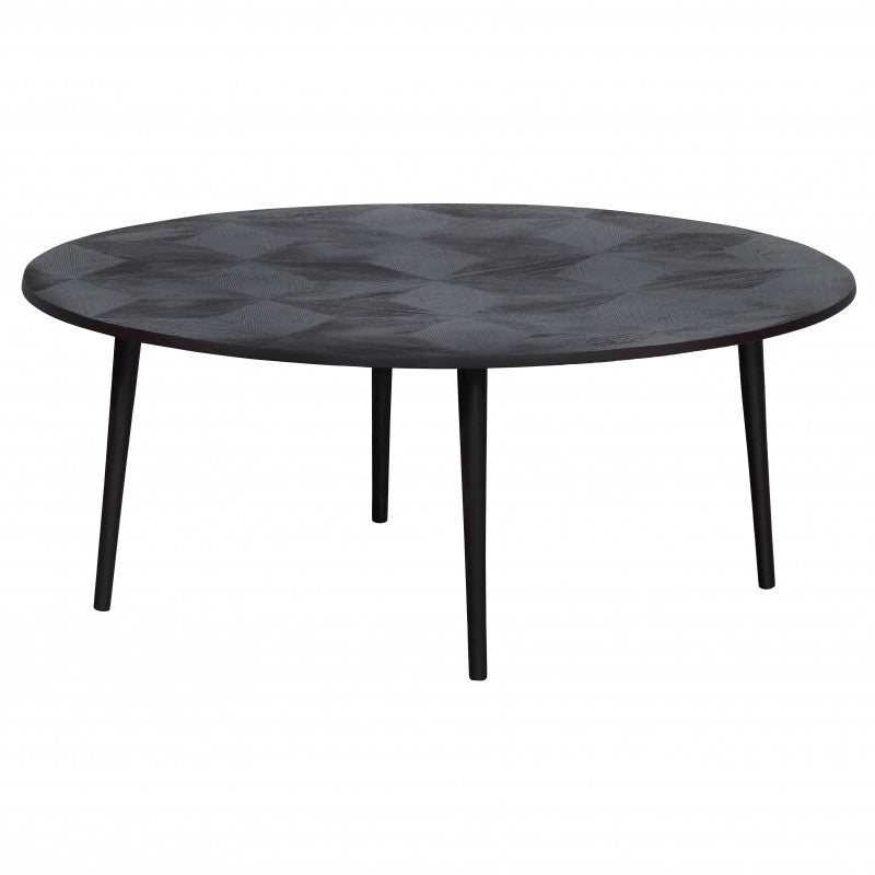 KARO BLACK BROWN METAL CAFETABLE 100