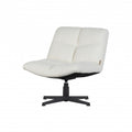 ARMCHAIR TURNING BOUCLE WHITE 80