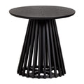 SIDETABLE BLACK SLAT LEG 50