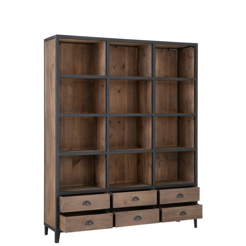 CABINET LIBARY 12 SELF 6 DRAWER 216