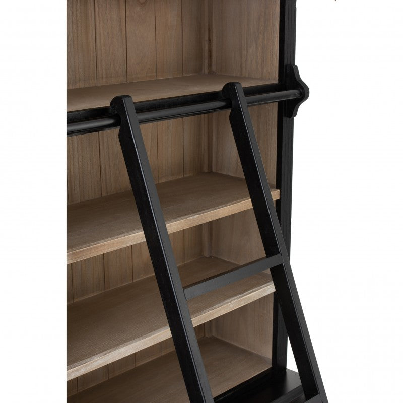 CABINET LIBARY BLACK LADDER 233
