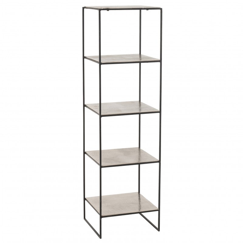 RACK FIVE SILVER BLACK METAL 150