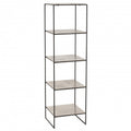 RACK FIVE SILVER BLACK METAL 150
