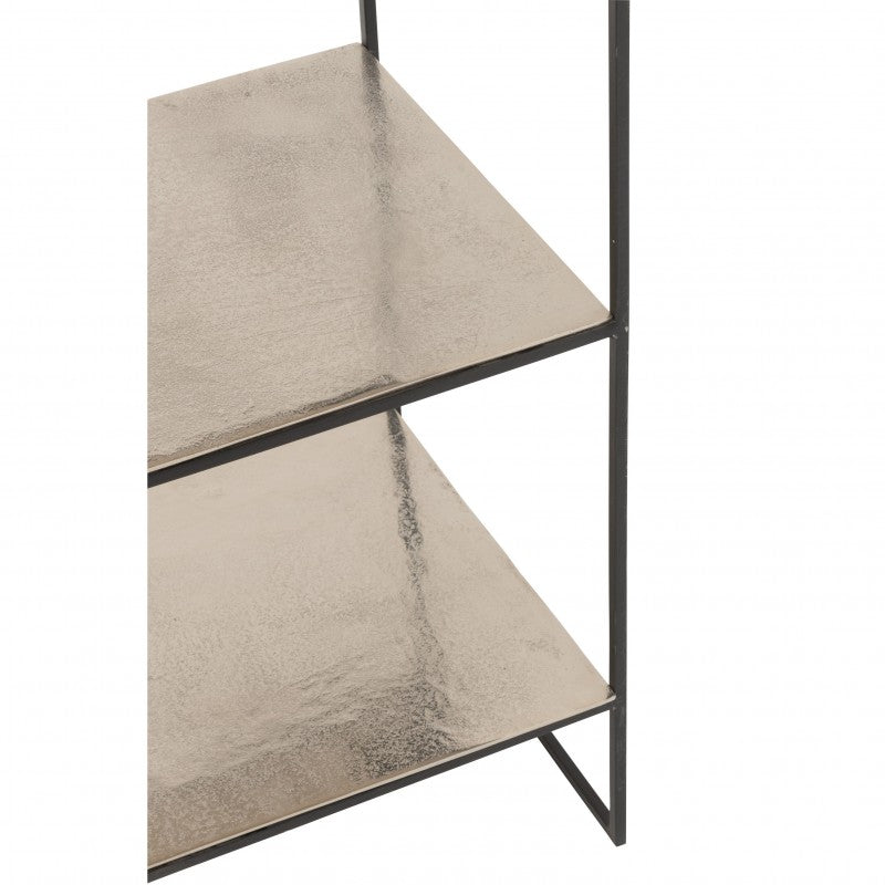 RACK FIVE SILVER BLACK METAL 150