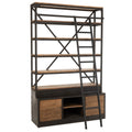 SHELF LIBARY SIX LADDER METAL WOOD 220