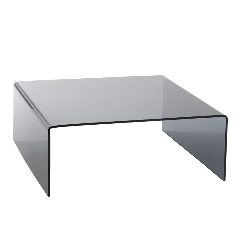 CAFE TABLE SQ SMOKE GLASS 100