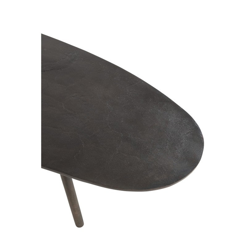 CAFE TABLE METAL DROP BLACK 120