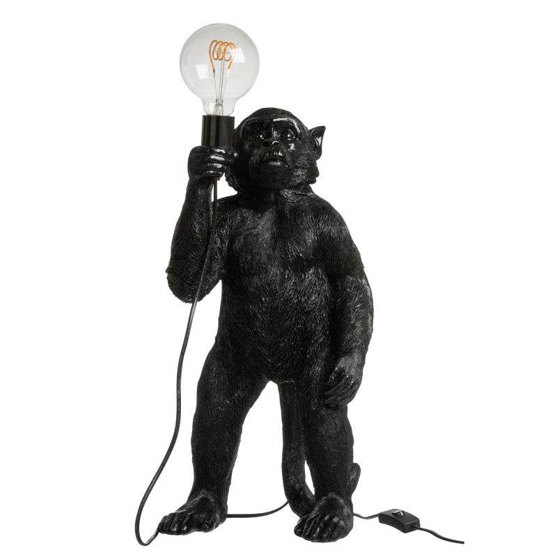 TABLE LAMP MONKEY BLACK 55