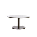 CAFE TABLE POZ DARK BROWN MARBLE DARK BROWN BASE