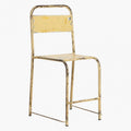 CHAIR RECYCLE METAL CREAM YELLOW