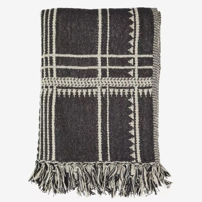 BLANKET WOVEN WITH FRINGES GN 175