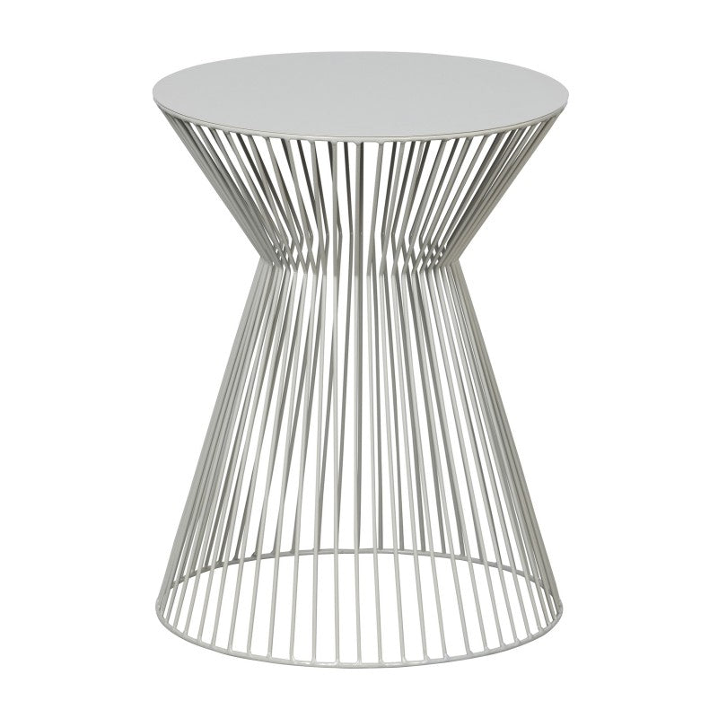 SIDETABLE METAL ANTIQUE BEIGE SUS 46
