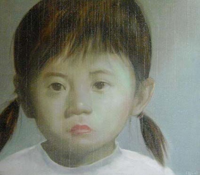 ASIAN PIGTAILED LITTLE GIRL