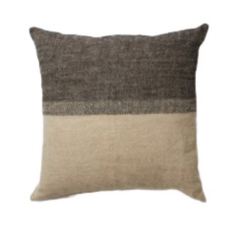 CUSHION COVER EVI LINEN BLACK NATURAL