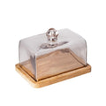 PLATE WITH GLASS COVER