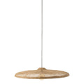 LAMP SHADE FLAT SEAGRASS NATURAL 100